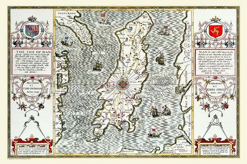 Old map isle - of,