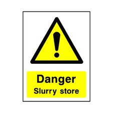 Danger slurry store - danger,
