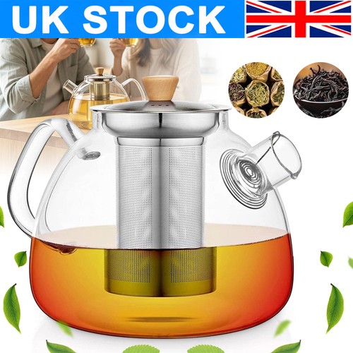 Glass teapot with infuser - teapot,