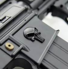 Tactical 3D Skull Metal Decal