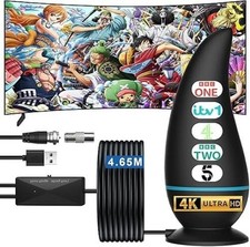 2025 Indoor TV Aerial HD Freeview Antenna with Signal Booster