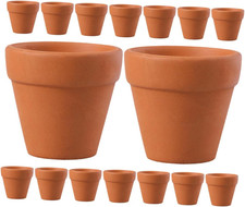 16Pcs Mini Ceramic Flower Pots