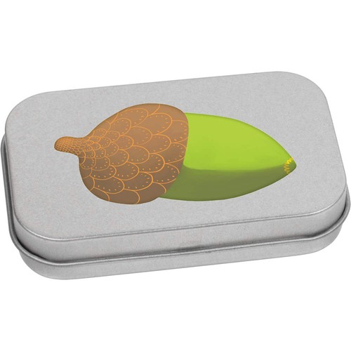 Acorn metal hinged tin - 'acorn',