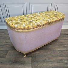 Vintage Kraft Storage Ottoman