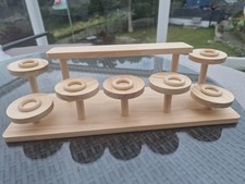 Large 7 Sphere/ Crystal Wooden