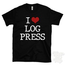 I LOVE LOG PRESS T-SHIRT heart