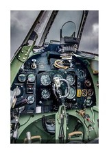 Spitfire cockpit and controls - spitfire,