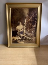 Antique Victorian Crystoleum