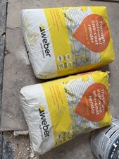 2x bags Render Weber Weberpral M CHALK White