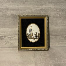 Vintage Framed Staffordshire