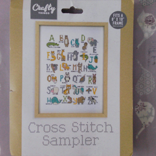 Animal themed alphabet sampler - themed,