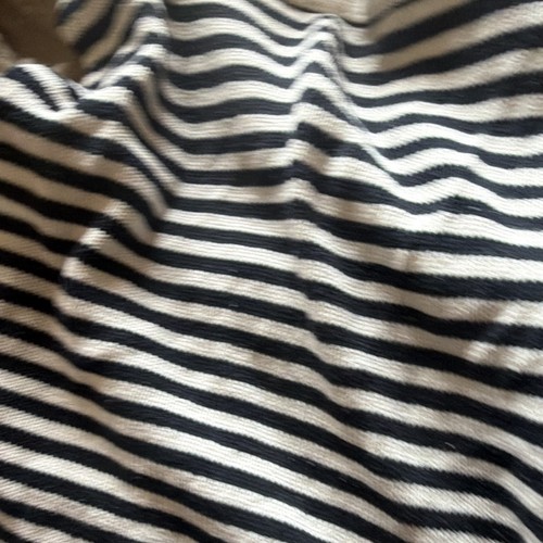 Navy white striped - navy, cotton