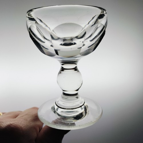 Antique penny lick glass - penny,