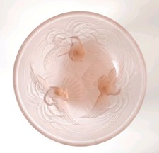 Vintage Jobling Glass Bowl Birds of Paradise 