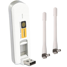 NLOCKED HUAWEI E3276s-150 4G USB DONGLE 150MBPS + 2 x ANTENNAS (WHITE)