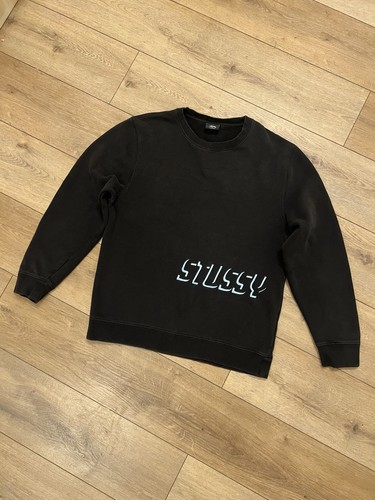 Stussy bear applique crew - bear,