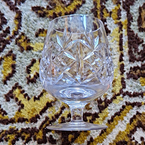 Clear cut glass brandy cognac - clear, brandy/cognac