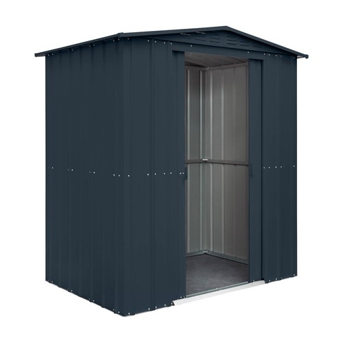 6x4 apex metal garden shed - metal,