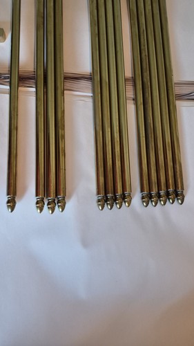Vintage brass stair rods x13 - vintage,