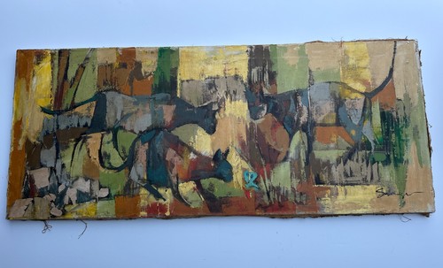 Large painting abstract - painting,