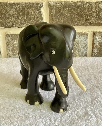 Vintage ebony wood - ebony, elephant