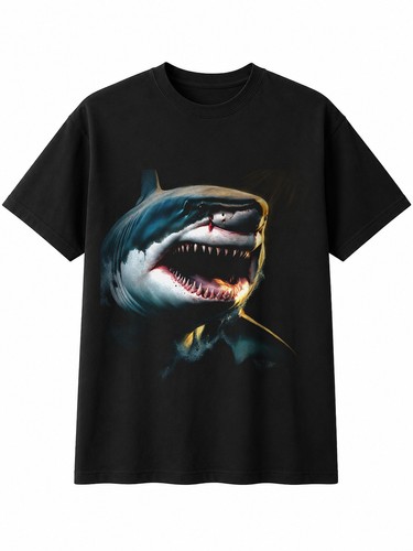 Great white shark - white,