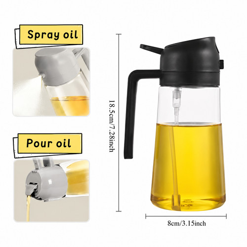 1pc oil sprayer bottle - 1pc, 2-in-1