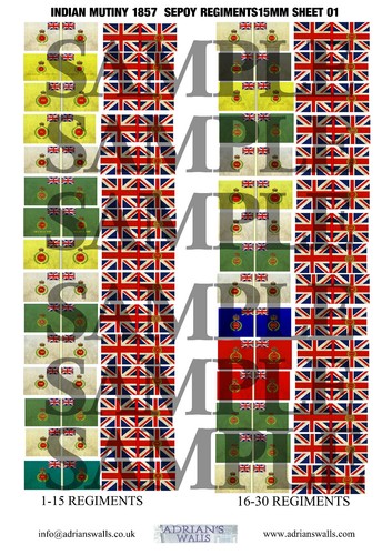 Indian mutiny colonial flag - -,