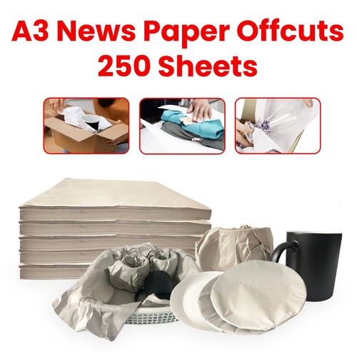 Newspaper offcuts white - a3,