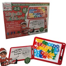 Elf Wipe On wipe Off Magnetic Board With Magnetic Letters Xmas Fun kids