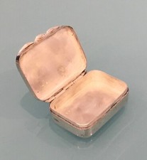 Exquisite Sheffield Hallmarked Pill Box by Maker ARC