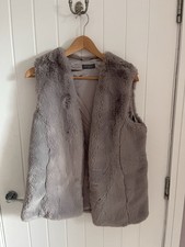 Grey Faux Fur Women's Gilet