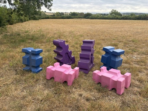 Horse plastic jumps training - plastic,