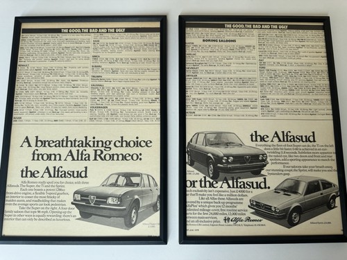 Framed 1978 alfa romeo alfasud - 1978,