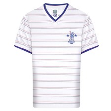 Chelsea 1986 Full Members Cup Final Retro Shirt 100% POLYESTER Men's