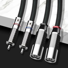 Pair 7N Silver Plated OCC Pure