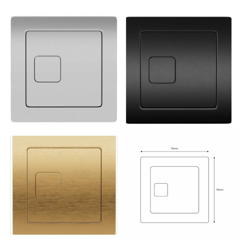 Square push button - button, replacement
