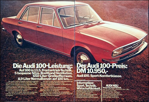 Audi 100 original advertising - original,
