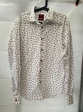 Gio.s Mod Vespa Scooter Pattern, button-down collar shirt XL