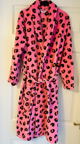 Girl dressing gown pink - m&s,