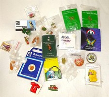 Vintage Charity Badges Pins Etc x 24 National Trust RSPB Etc