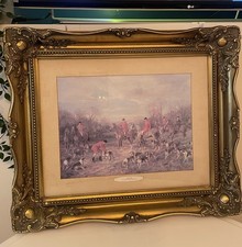 Fox Hunt Horse Painting Print