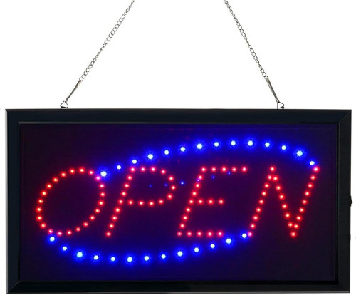 Led open shop - neon, sign