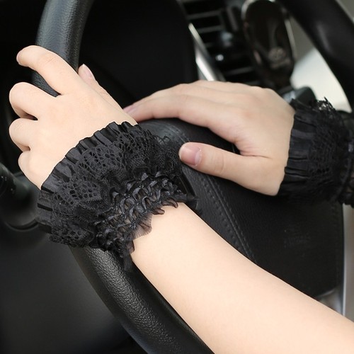 Lolita ruffled black - black, lace