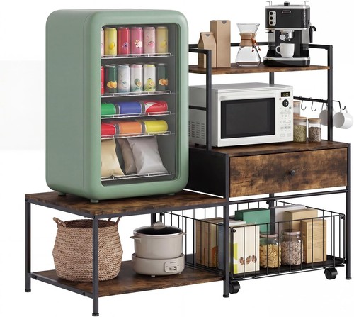 Mini fridge stand with storage - mini,
