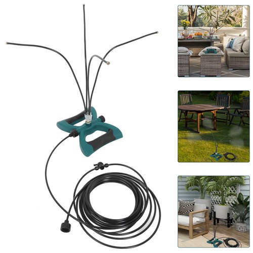 Patio misting system - misting, traveling
