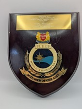 Royal Navy Singapore Defender Of Our Seas Wall Plaque UK's Task Group Rare 