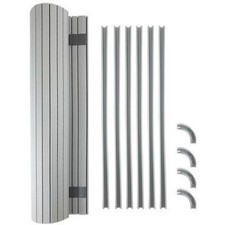 Kiravans Tambour Door Complete Kit 643mm Drop - 490mm Wide - Silver