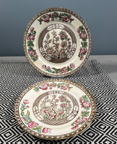 Indian tree bridgwood plates - indian,