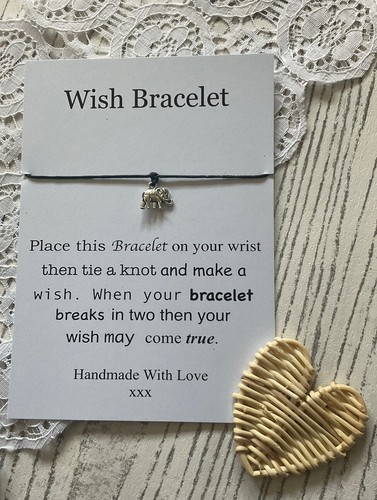 Elephant wish bracelet quote - bracelet/,